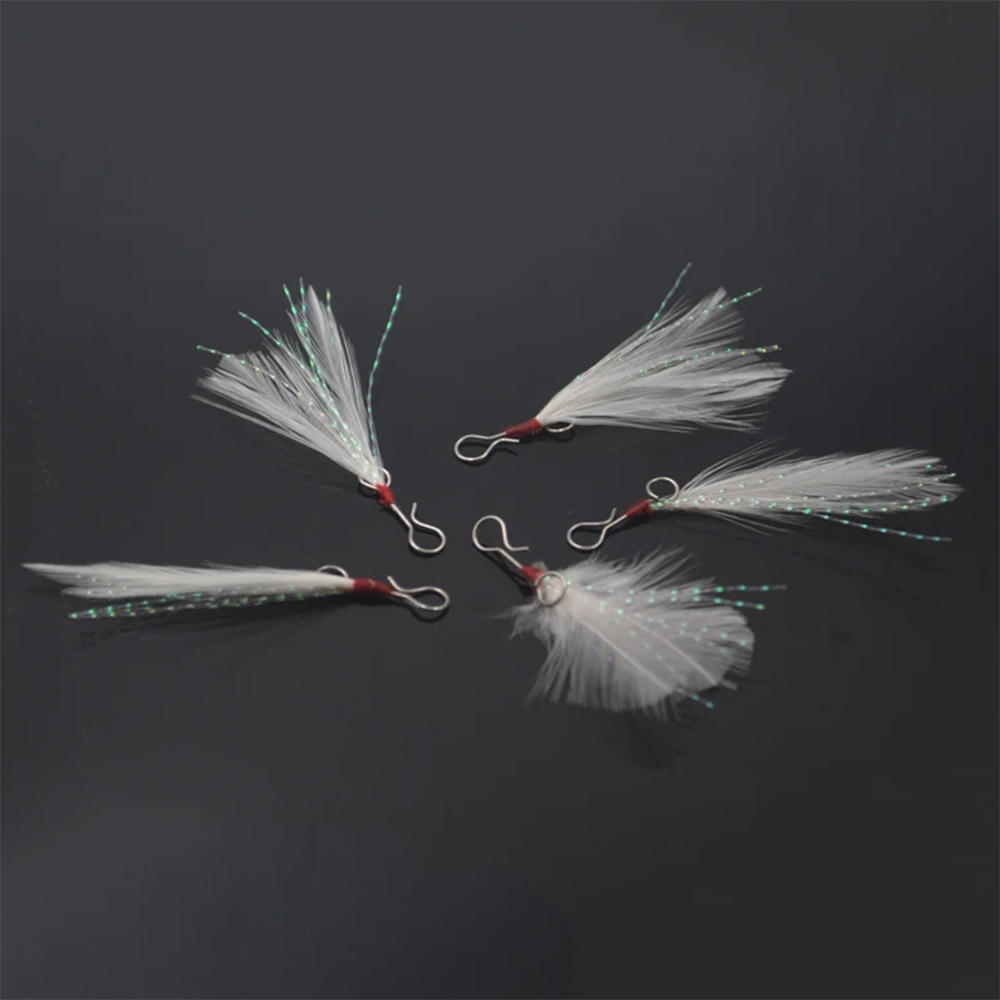 MNFT 10 Pcs 49mm 깃털 루어 펜던트 Blo - Fishing Hook Treble 리뷰 및 가격