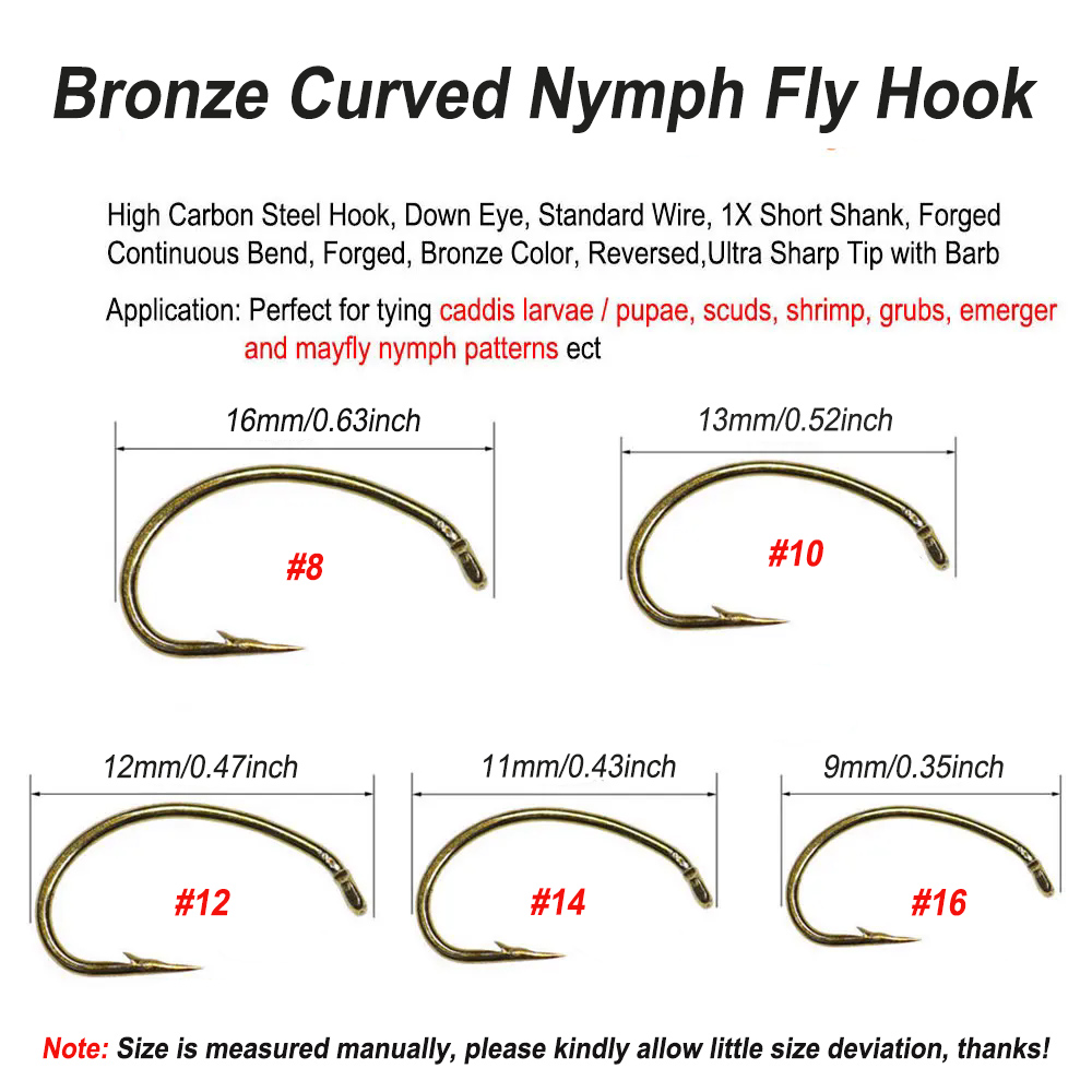 비무 50개입 100개입 청동 바늘모양 곡선형 님프 플 - Fishing Hook Barbless 리뷰 및 가격