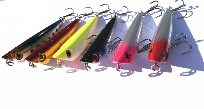 낚시 지그재그 개 미끼 인공 연필 미끼 하드 미끼, 9 - Fishing Hook Treble 리뷰 및 가격